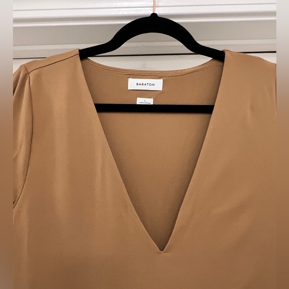 NWT Artitzia Babaton Contour V Neck Bodycon Midi Dress - Picture 10 of 13